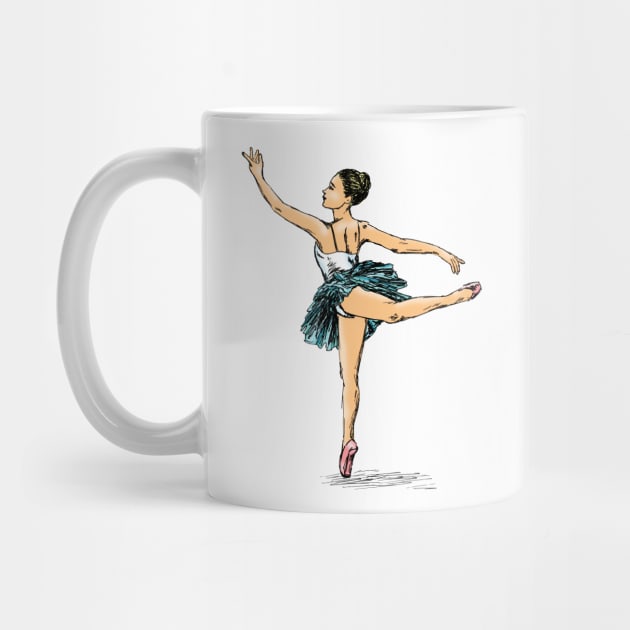 Ballerina Print by rachelsfinelines